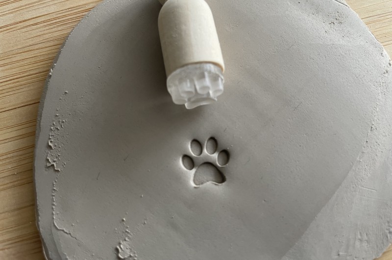 Tampon Poterie Patte de chien Patte de chat